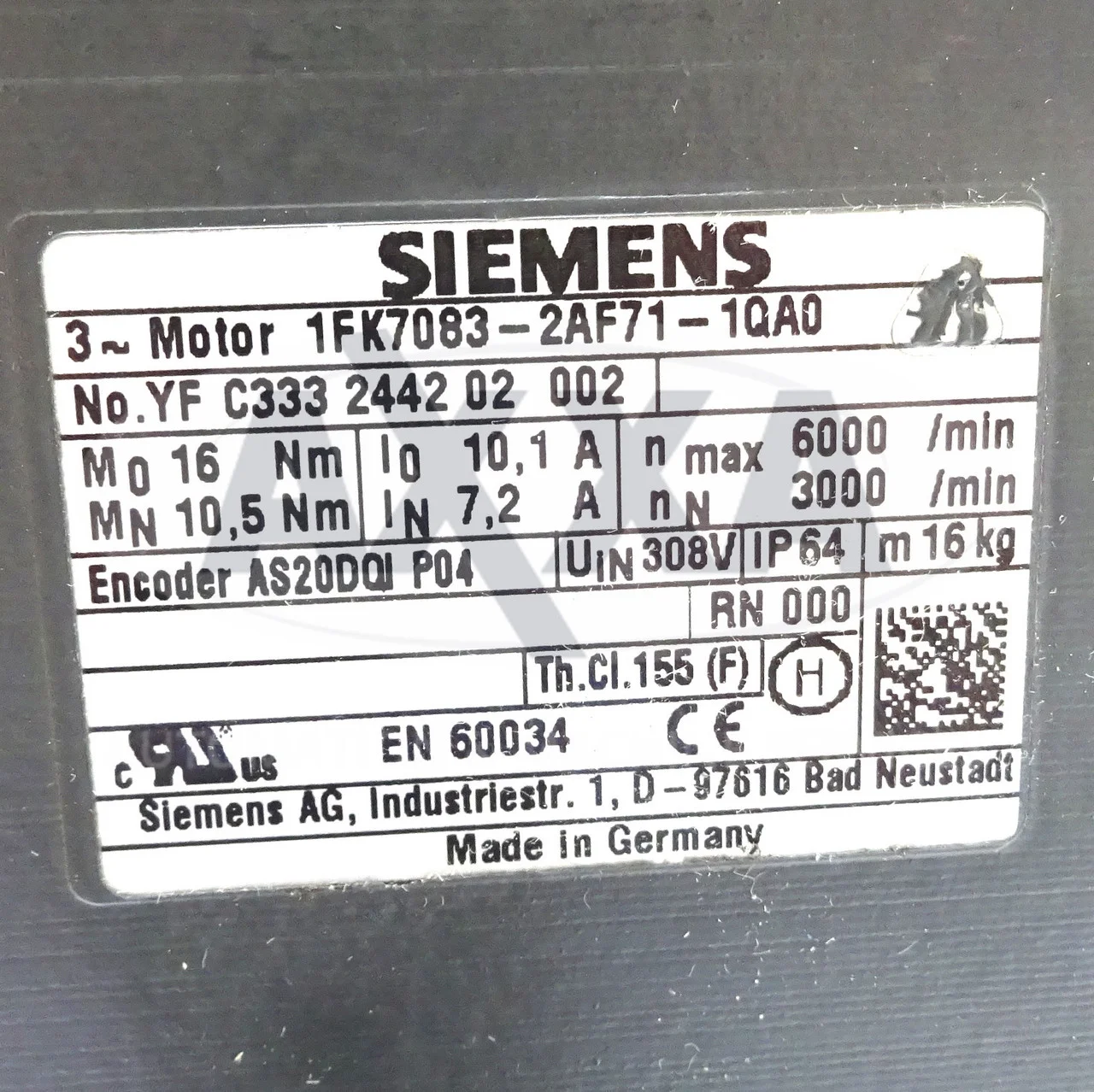 Buy Siemens 1FK7083-2AF71-1QA0 Servo Motor in India