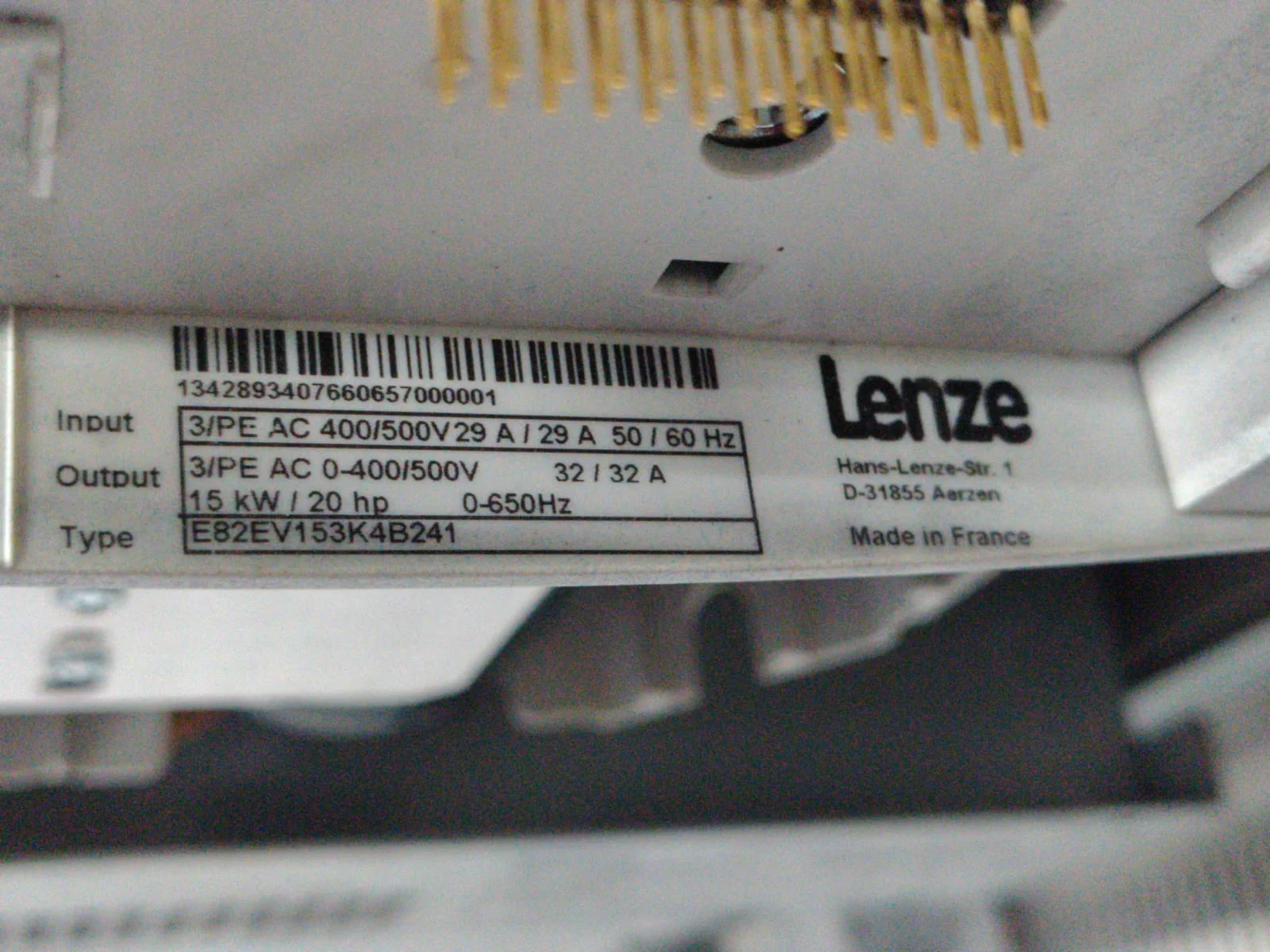 Industrial Automation Spare Parts: LENZE E82EV153K4B241 INVERTER Solutions